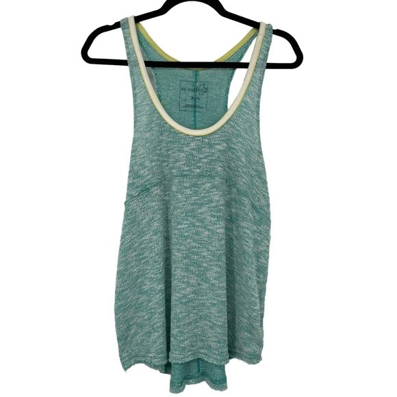 We the Free Racerback Tank Top Size Medium Mint Green Athleisure Athletic Womens - Picture 2 of 6